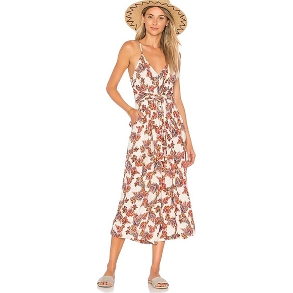 Free People Hot Tropics Wide Leg Crop Jumpsuit Size 2 - Picture 13 of 15